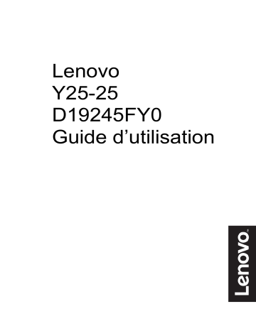 Lenovo LEGION Y25-25 Moniteur PC Manuel du propriétaire | Fixfr