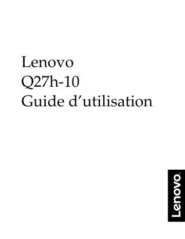 Lenovo Q27H-10 Moniteur PC Manuel du propriétaire | Fixfr