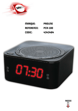 Proline PCR-100 Wekker, klokradio of wake-up light Manuel du propriétaire