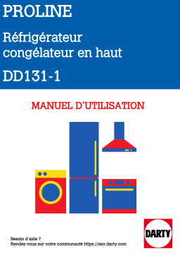 Proline DD131-1 Réfrigérateur Manuel du propriétaire