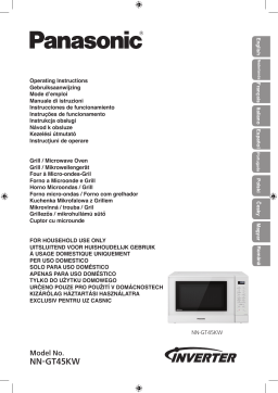 Panasonic NN-GT45KWSUG WHITE Four à micro-ondes Manuel du propriétaire