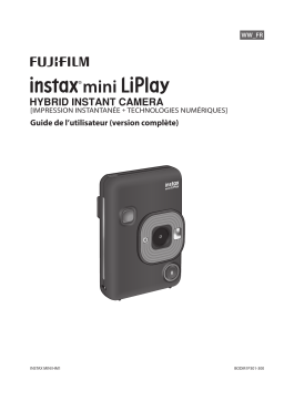 Fujifilm INSTAX MINI LIPLAY BLACK PACK Caméra polaroid Manuel du propriétaire