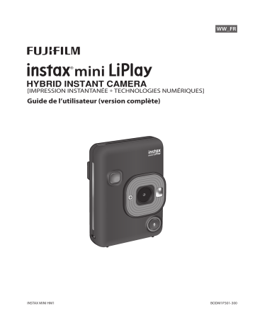 INSTAX MINI LIPLAY WH PCK | Fujifilm INSTAX MINI LIPLAY BLACK PACK Caméra polaroid Manuel du propriétaire | Fixfr