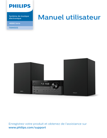 Philips TAM4505/12 Chaîne hi-fi stéréo Manuel du propriétaire | Fixfr