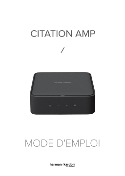 Harman Kardon CITATION AMP Enceinte sans fil multiroom ou wi-fi Manuel du propriétaire