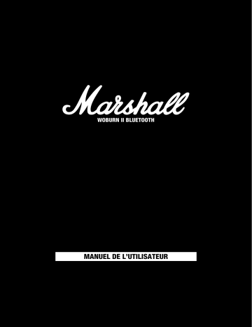 Marshall WOBURN II BLACK Enceinte sans fil Bluetooth Manuel du propriétaire | Fixfr