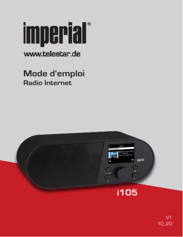 Imperial I105 Web radio Manuel du propriétaire | Fixfr