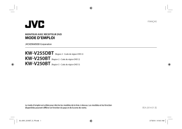 JVC KW-V250BT Autoradio Manuel du propriétaire | Fixfr