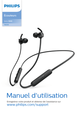 Philips TAE1205BK Casque audio ou écouteurs sans fil / Bluetooth Manuel du propriétaire