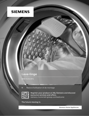 Siemens WM14USC0FG iDos Machine à laver Manuel du propriétaire | Fixfr