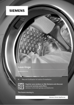 Siemens WM6HXE41FG Machine à laver Manuel du propriétaire
