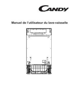 Candy CDIH 2T1047 Lave-vaisselle encastrable Manuel du propriétaire