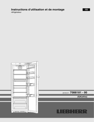 Kef 4370-20 BLUPERFORMANCE | SBSes 8483 | Liebherr SKES 4370-20 Réfrigérateur 1 porte Manuel du propriétaire | Fixfr