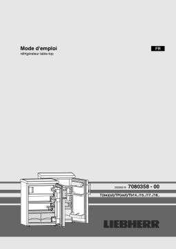 Liebherr TP 1424-21 Réfrigérateur 1 porte Manuel du propriétaire