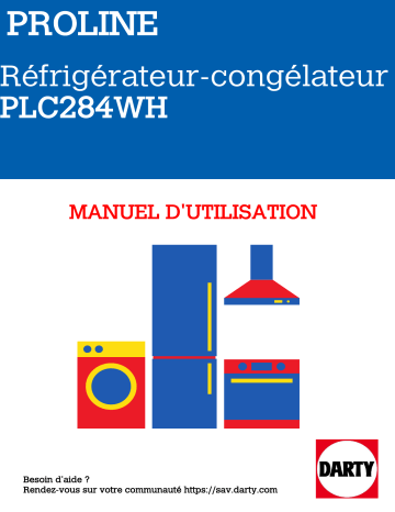 Proline PLC 284 WH Réfrigérateur Manuel du propriétaire | Fixfr