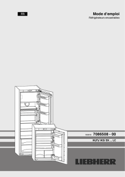 Liebherr IKP 1620 Refrigerateur encastrable 1 porte Manuel du propriétaire