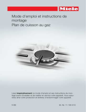 Miele KM 3054-1 (94.2cm) Taque au gaz Manuel du propriétaire | Fixfr