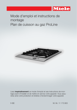 Miele CS 1012-2 Élément modulaire encastrable Manuel du propriétaire