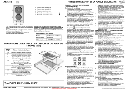 Whirlpool AKT 310 IX Élément modulaire encastrable Manuel du propriétaire