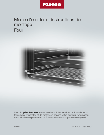 Miele H7165BP OBSW Four encastrable Manuel du propriétaire | Fixfr