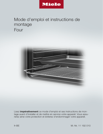 Miele H7365BP OBSW Four encastrable Manuel du propriétaire | Fixfr