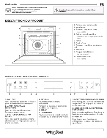 Whirlpool W6 OS4 4S1 H Four encastrable Manuel du propriétaire | Fixfr