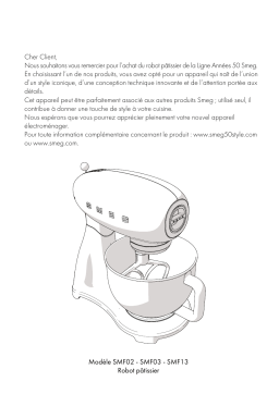 Smeg SMF03CREU Robot de cuisine Manuel du propriétaire