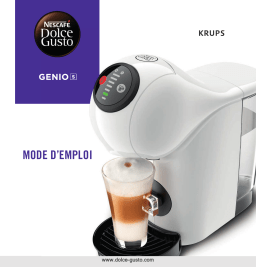 Krups GENIO S KP240110 - YY4509FD Machine à dosettes - Nespresso - Senseo - Dolce Gusto Manuel du propriétaire