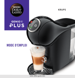 Krups GENIO S PLUS KP340810 - YY4504FD Machine à dosettes - Nespresso - Senseo - Dolce Gusto Manuel du propriétaire