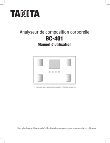 BC-401 Black | Tanita BC-401 WHITE Impédancemètre ou pèse-personne, électronique ou mécanique, balance Manuel du propriétaire | Fixfr