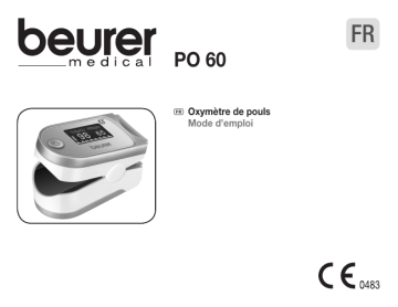 Beurer PO 60 BLUETOOTH PULSE OXIMETER Tensiomètre / Cardiofréquencemètre Manuel du propriétaire | Fixfr