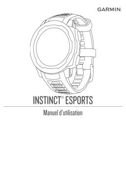 Garmin INSTINCT ESPORTS BLACK Montre connectée, activity tracker ou montre de sport Manuel du propriétaire