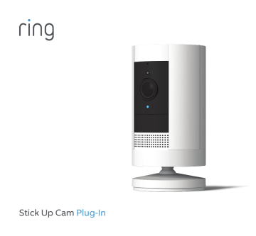 Ring STICK UP CAM PLUGIN WHITE Caméra de surveillance Manuel du propriétaire | Fixfr