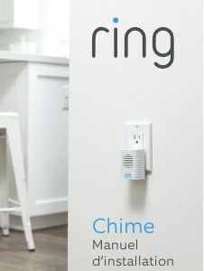 Ring CHIME Sonnette connectée Manuel du propriétaire