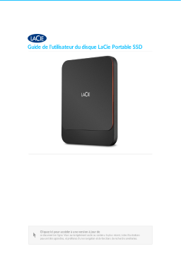 LaCie PORTABLE SSD 500GB Disque dur ou SSD externe Manuel du propriétaire