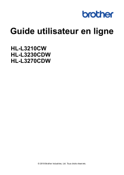 Brother HL-L3210CW Imprimante laser Manuel du propriétaire