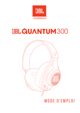 JBL QUANTUM 300 Casque PC / gaming Manuel du propriétaire