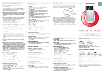 FLIP CHAMPAGNE | EMPORIA FLIP BLACK Téléphone portable / Téléphone mobile Manuel du propriétaire | Fixfr