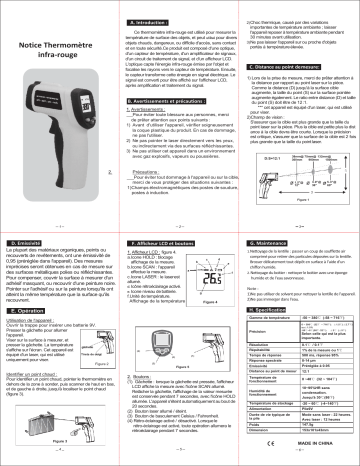 GYS Infrared Thermometer Manuel du propriétaire | Fixfr