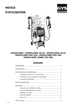 GYS SPEEDLINER Manuel du propriétaire