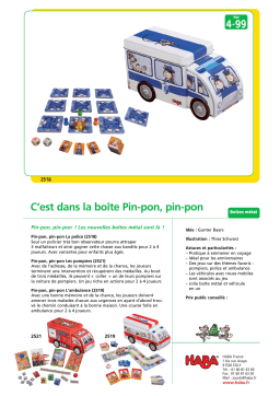 Haba 2519 lambulance pin pon Manuel utilisateur