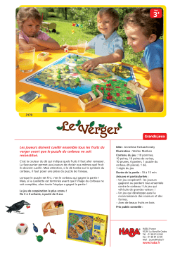 Haba 3170 le verger Manuel utilisateur