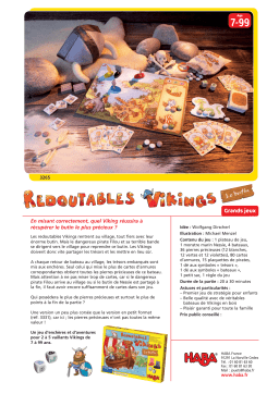 Haba 3265 redoutables vikings Manuel utilisateur