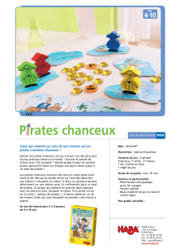 Haba 4320 pirates chanceux Manuel utilisateur