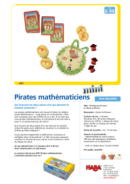 Haba 4521 pirates mathematiciens mini Manuel utilisateur