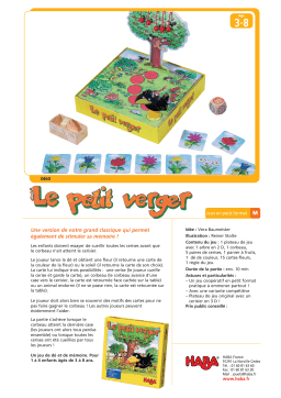 Haba 3460 le petit verger Manuel utilisateur