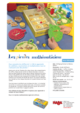 Haba 3597 les pirates mathematiciens Manuel utilisateur