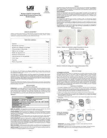 usi SLW127 Hardwired LED Wall Mounted Smart Strobe Light Manuel du propriétaire | Fixfr
