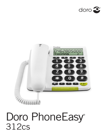 Doro PhoneEasy® 312cs Home device Manuel du propriétaire | Fixfr