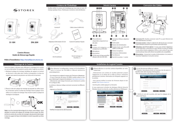 DN-20H | Manuel utilisateur | Storex D-10H IP Camera Guide de démarrage rapide | Fixfr